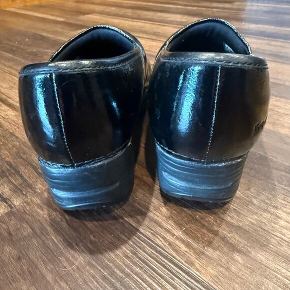 Skechers Tone-Ups Women's 8 Black Patent Leather Comfort Clogs Mules SN 38825 - Picture 8 of 14